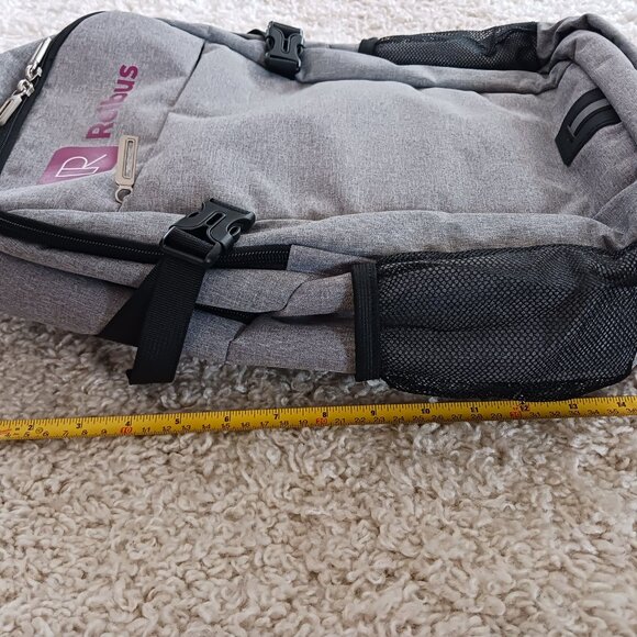 AceHigh Laptop Backpack Case Bag w/HDMI Charging Port Adjustable Straps Grey - Picture 14 of 14